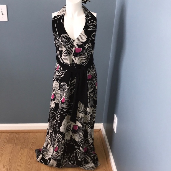 Alice Temperely x Target Collaboration Floral Maxi Halter Dress juniors 13 - Picture 3 of 6